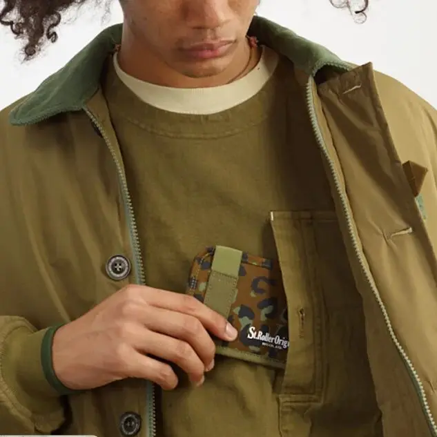 남성용 방수 나일론 천 신용카드 홀더 캐주얼 카드 케이스, 패션 동전 지갑, EDC 파우치, ID 카드 홀더