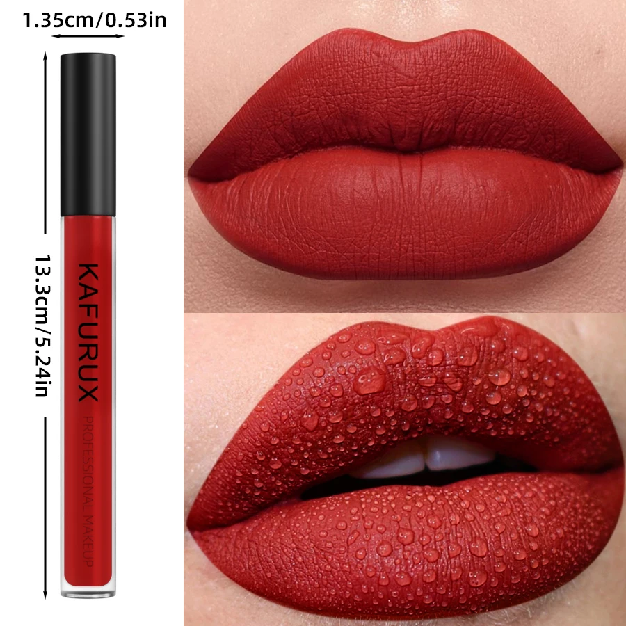 Matte Velvet Finish Liquid Lipstick Set - Waterproof, 12 Bold Shades