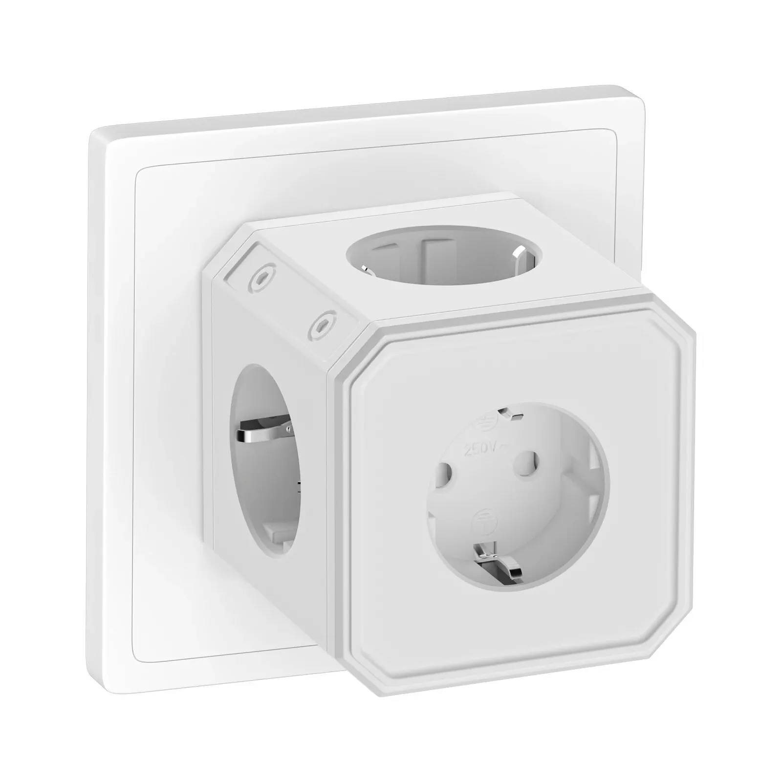 EU Stecker Steckdosen leiste W rfel mit 5 Wechselstrom steckdosen 