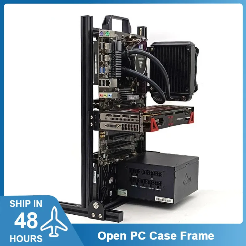 Atx Gamer Cabinet Itx Matx Chassis,Open Computer Case Frame Rack,Mod Water Cooling Desktop Gaming Cabinet Fai Da Te Gabinete Gamer