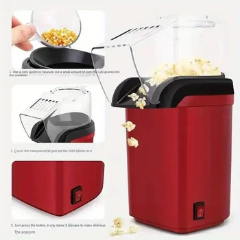 Popcorn Makers Mini Popcorn Machine Electric Household Appliance Machine Fully Automatic Popcorn Machine For Home Kitchen 5
