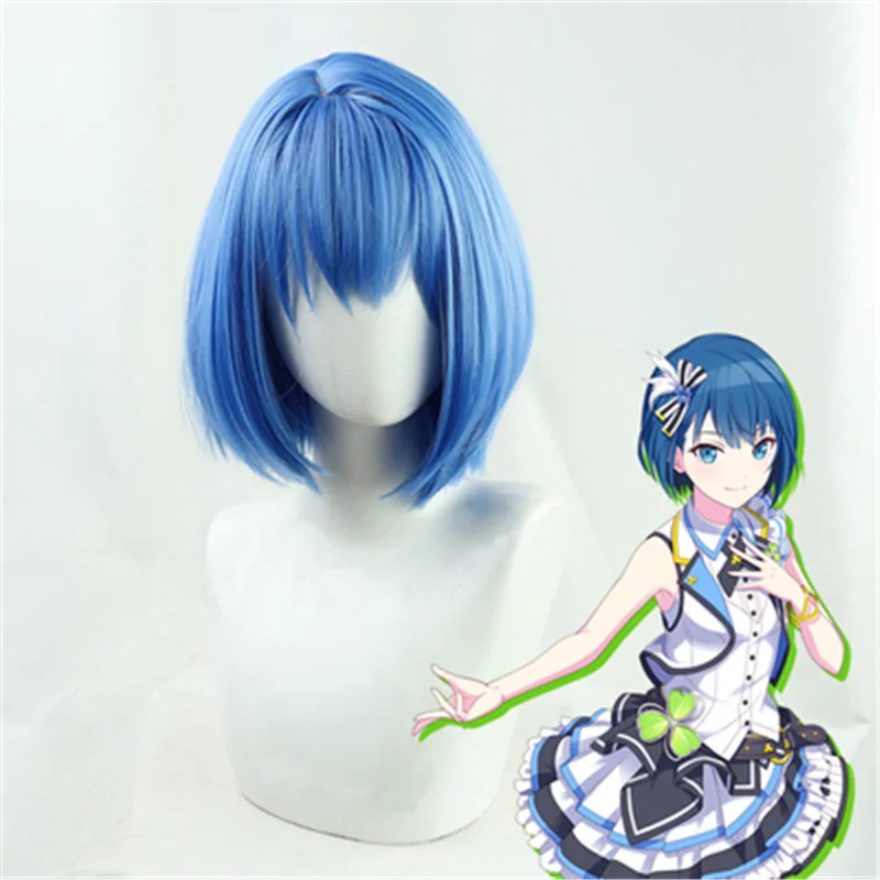 

Game Project Sekai Colorful Stage Feat. Kiritani Haruka Cosplay Wig Blue Short Heat Resistant Synthetic Halloween Party Props
