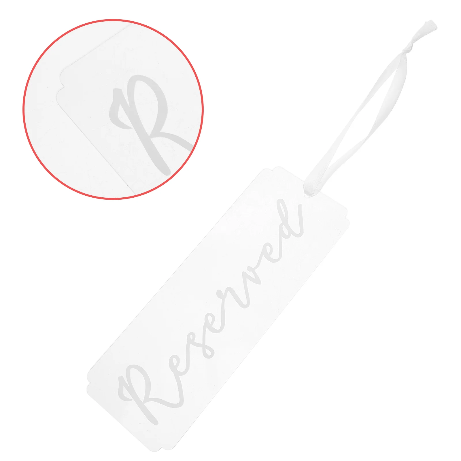 6 Pcs Wedding Seat Marker Transparent Acrylic Reserved Sign Party Chair Tags Seating Cards Place Card Holders Banquet Decor