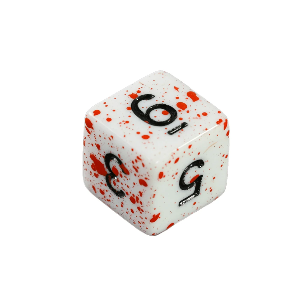 Game Dice Dice Set Splatter Effect DND Game Dice D4 D6 D8 D10 D12 D20 Multi-sides 10Pcs/Set for Role Playing Game D&D Boardgame
