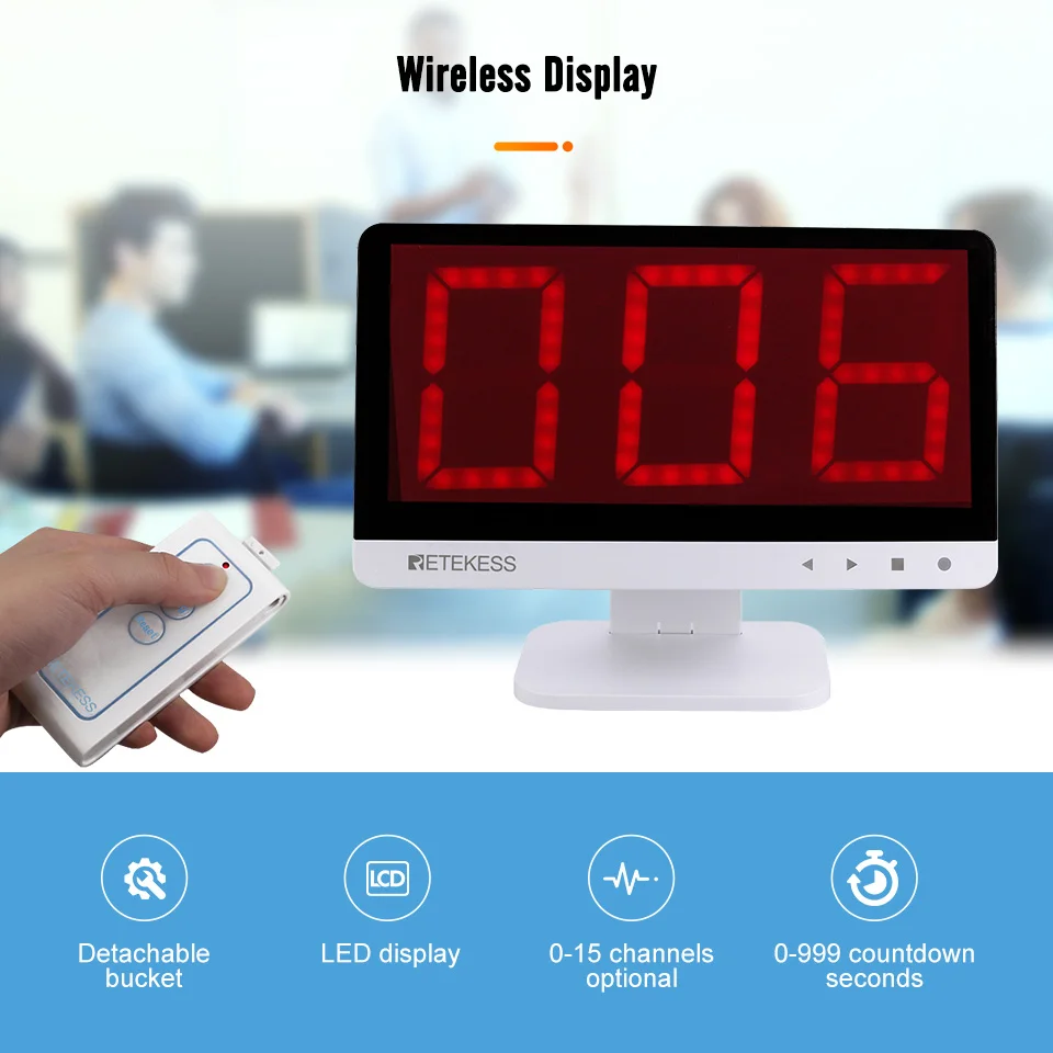 Retekess-answer Game Buzzer System Tm101 Modos Cores Sala de Competição Game Show Jogos Familiares Buzzer Show - Imagem 4