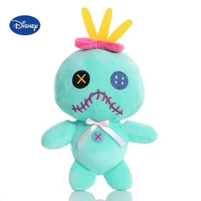 15/22cm Disney Scrump Plush Toys Pendant Cartoon Lilo and Stitch Plush Toys Soft Stuffed Kawaii Green Doll Xmas Gift For Kids 1