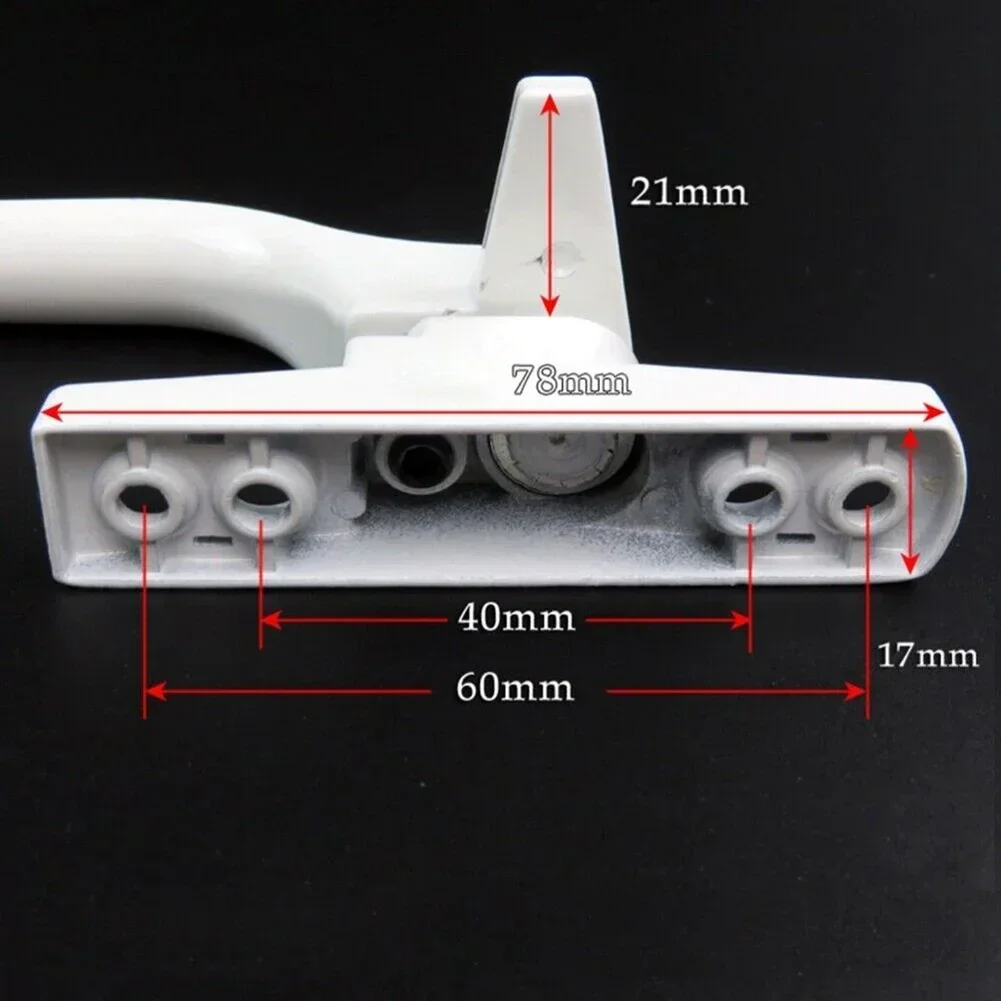 Handle For Window Universal Left Right Hand Aluminum Alloy External Flat Handle Home Improvement Replacement Accessories 1pc window handles