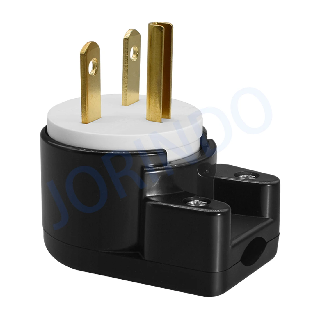 JORINDO NEMA 6-15P 90 Degree Right Angle Male plug 15A 250V DIY Easy Assembly 15Amp 250Volt US Standard 3 pin self-wiring plug