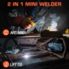 2 IN 1 Welding Machine For Household HITBOX ARC200D 220V IGBT Compact Inverter Welder LCD Digital Display ARC LIFT TIG 6