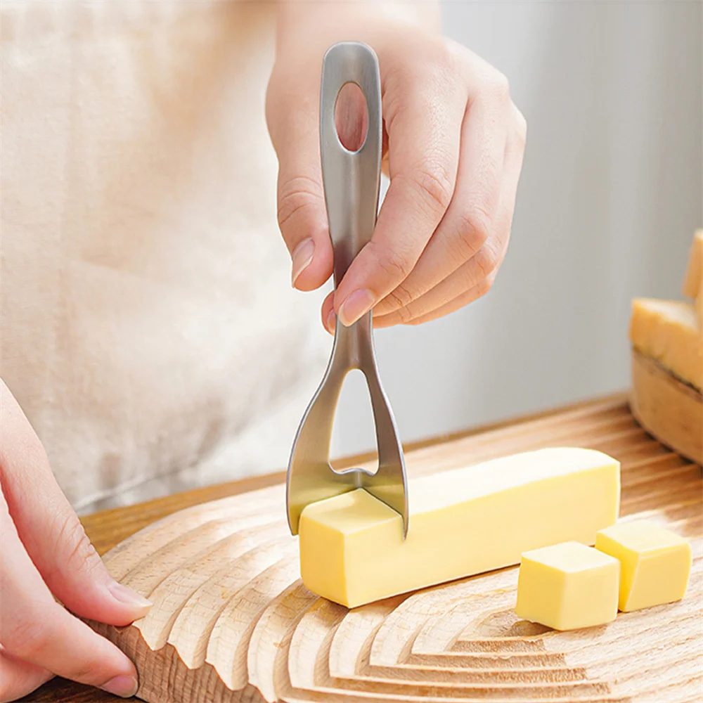 Butter Cutting Tool Baking Tools Cheese Slicer Antiskid Silicone Handle Kitchen Tools Four Corner Cutting Kitchen Accessories