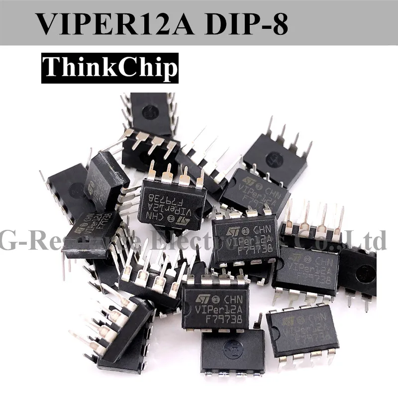 

(10 шт.) первичный переключатель VIPER12A DIP-8 VIPER12 DIP 12A DIP-8