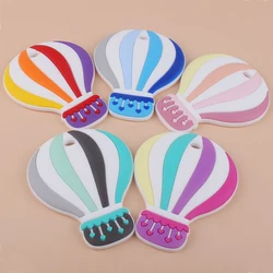 Anneau de dentition en Silicone pour bébé, 1 pièce, ballon à Air chaud de qualité alimentaire, pendentifs sucette chaîne collier DIY, accessoires pour nourrissons, cadeaux de dentition 