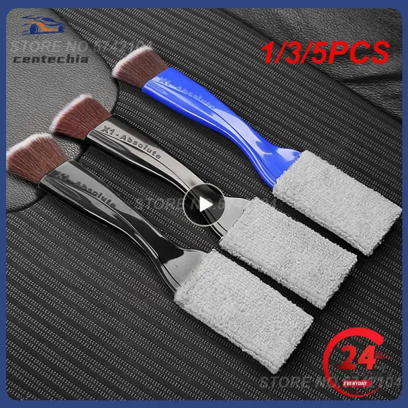

1/3/5PCS Long Durable 2 In 1 Car Double Side Cleaning Brush Auto Air Conditioning Outlet Cleaning Brush Interior Multi-purpose