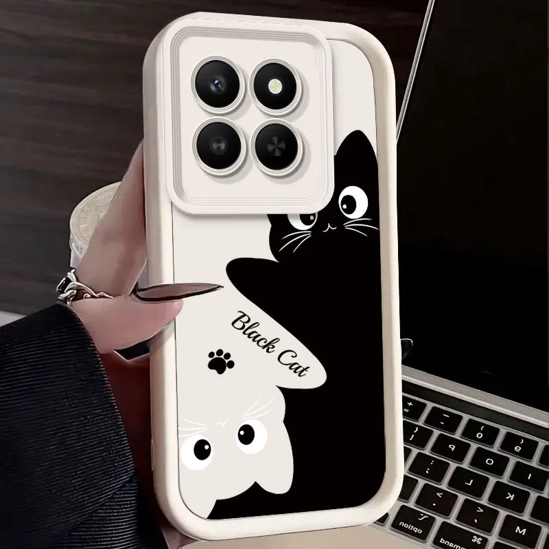Cute Cat Print Soft Silicon Protective Phone Case