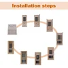Far Infrared Home Sauna, Mini Indoor Dry Personal Sauna Room,Hemlock Wood Sauna, 1200W 5 Heating Panels, Heating Machine, Sauna 6