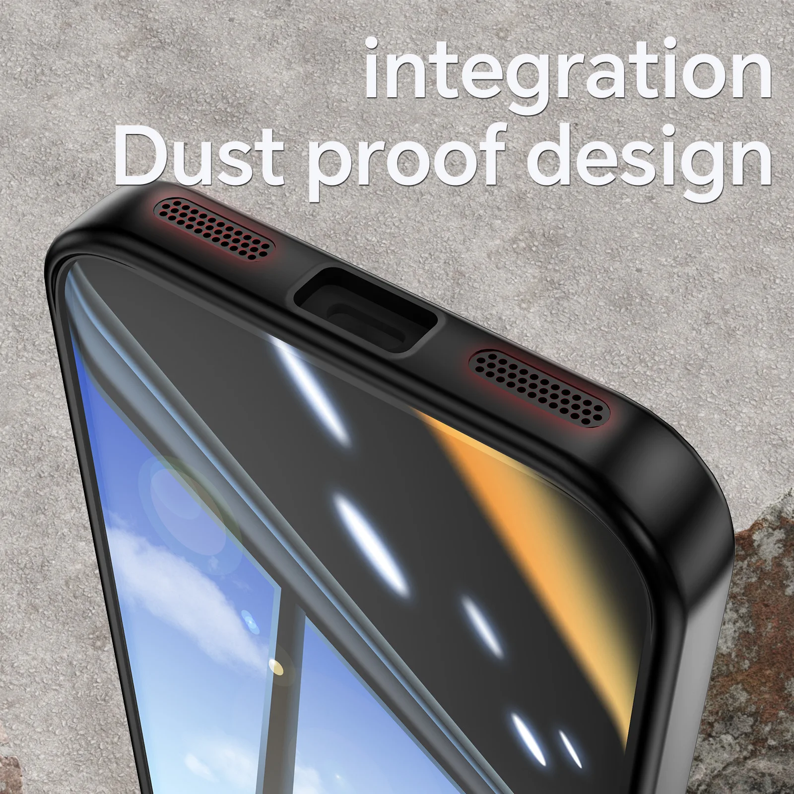 Transparent Protective Back Plate with Stylish Metal Lens - Full Cover Phone Case