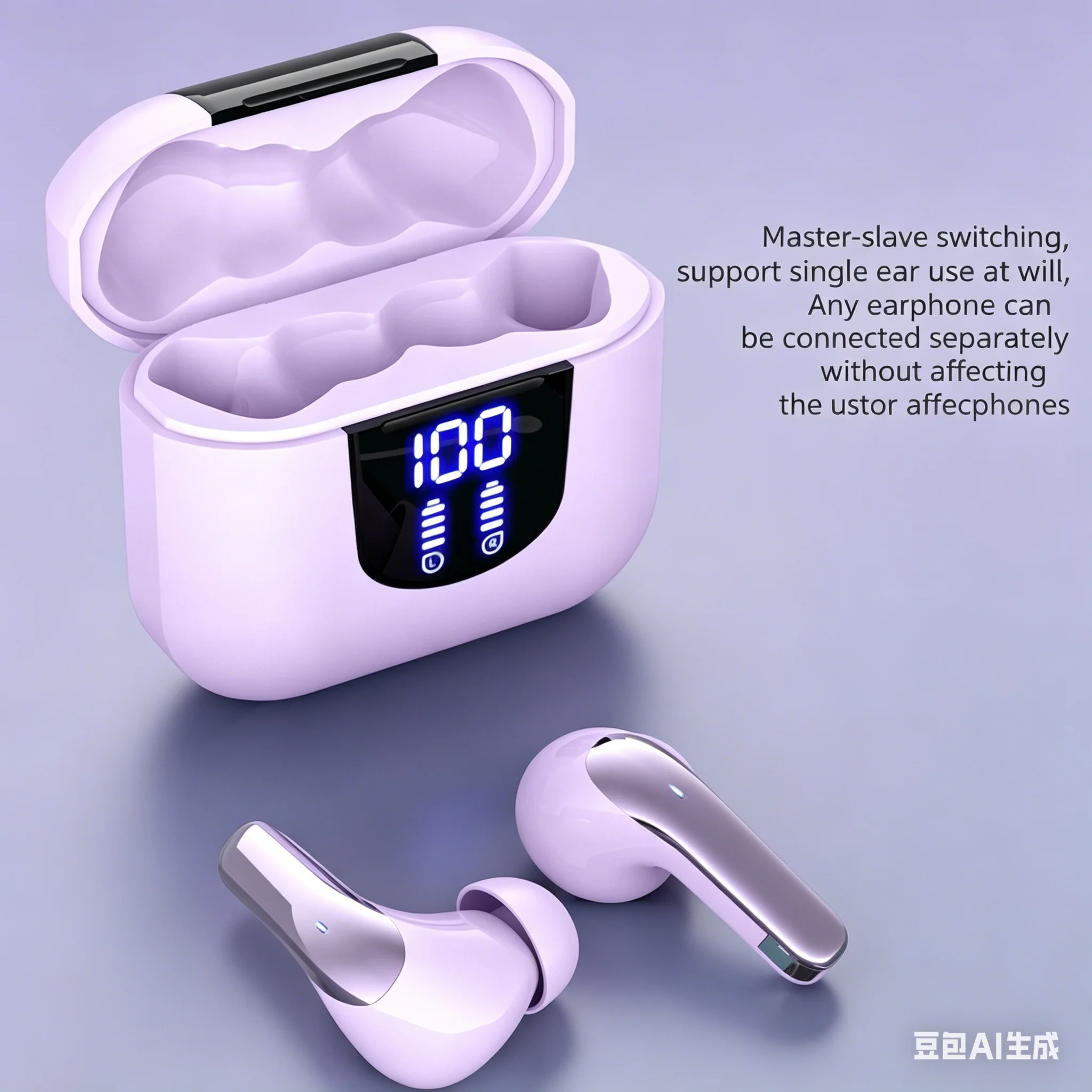 Wireless Earphones with Enhanced Bass, Noise Reduction, and Extended Battery Life