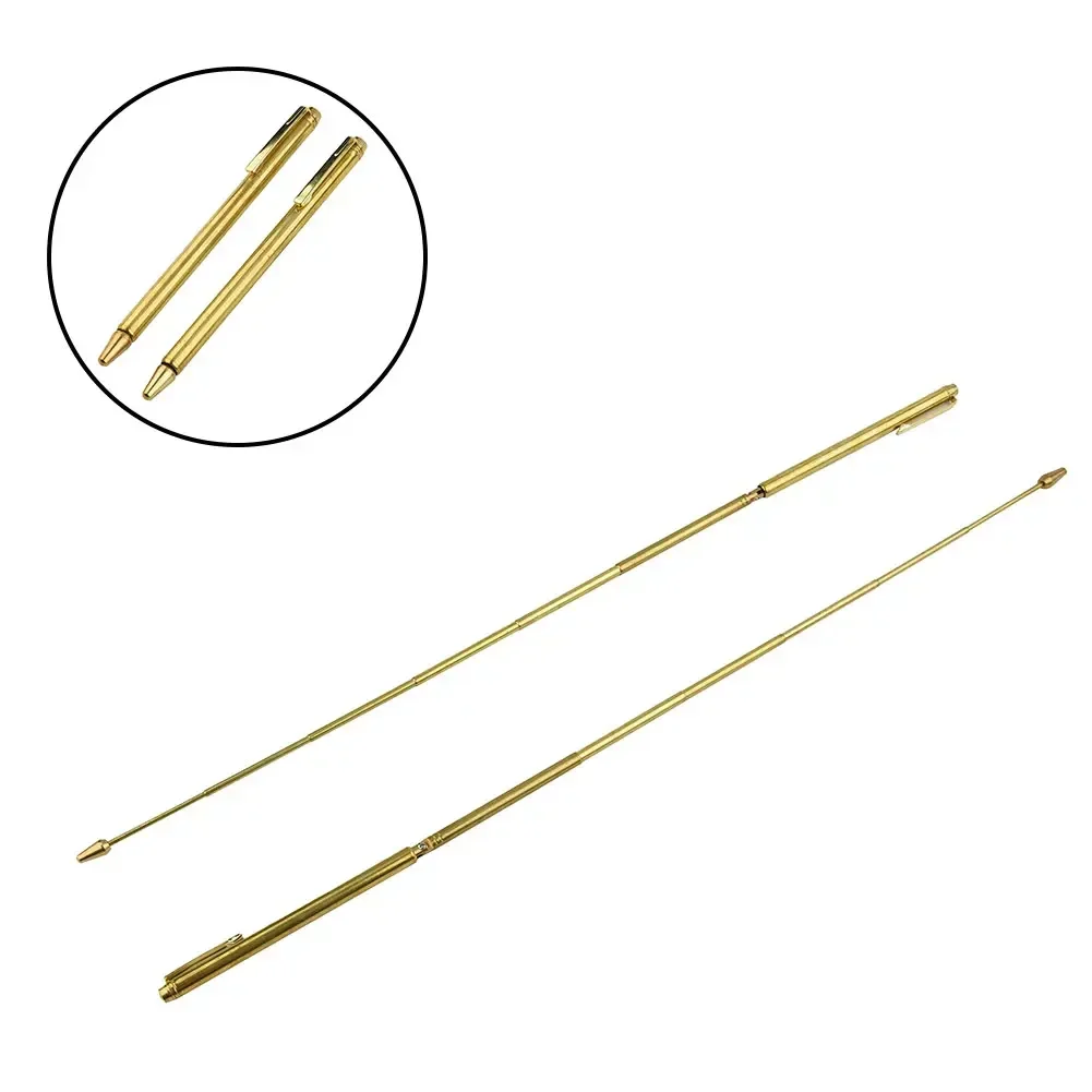 Paranormal Hunting Dowsing Rods Search Veins Water People 2pcs 57cm Access Adjustable Brass Detectors High Quality 6