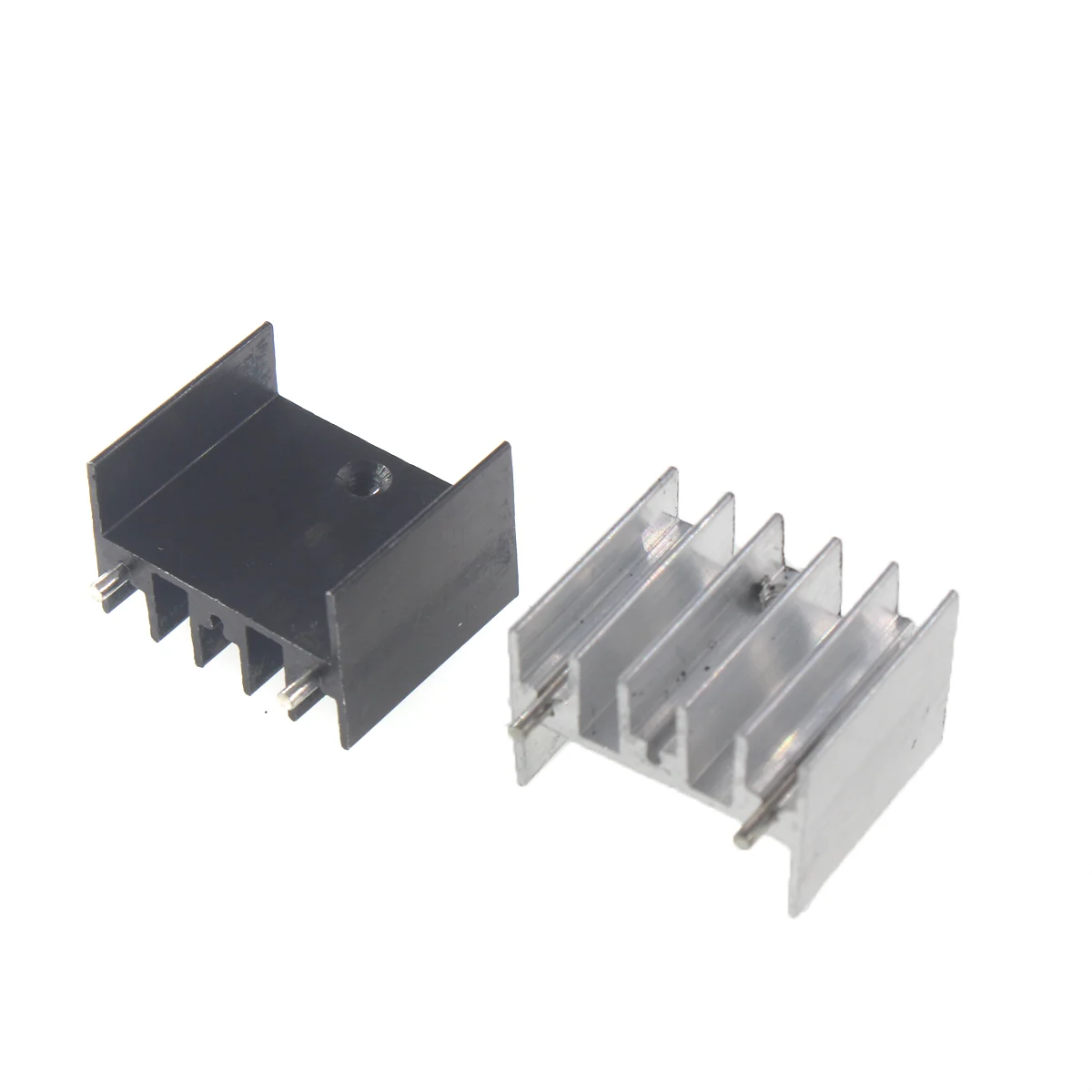 Aluminum Heat Sink 10pcs Heatsink 23.5x15.5x20 double 2pin 2 needle mm 23.5x15.5x40mm