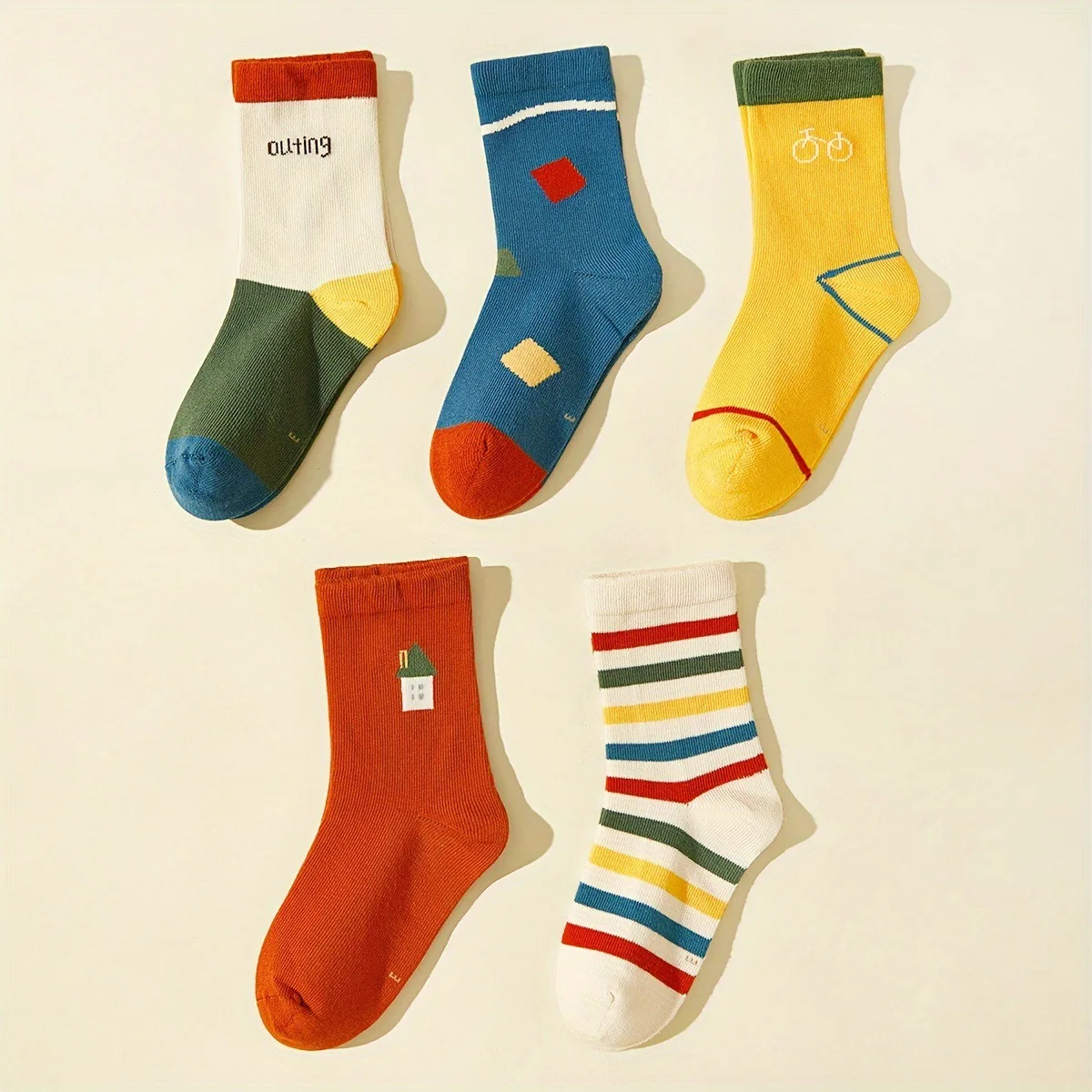 5 Pairs/Lot Cartoon Baby Socks Cute  Animal Cotton Newborn Children's Socks Girl Kids Boy Soft Knit Toddler Socks 2