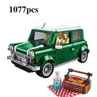 New children's camping party creative classic Cooper car 10242 model building blocks DIY educational toys children's Christmas b 2