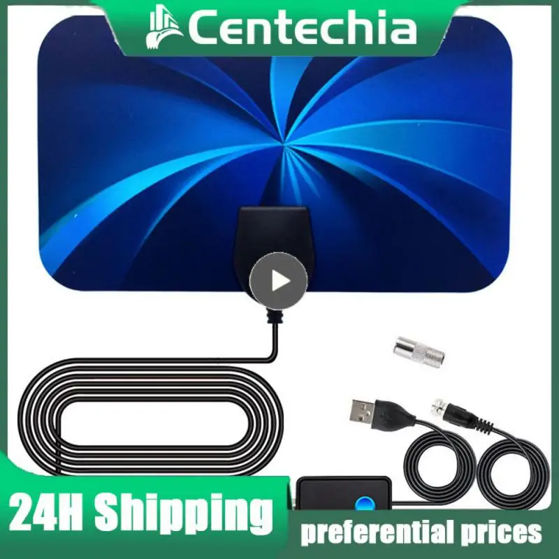 

hengshanlao 2022 new Indoor Digital HDTV Antenna 4K 1080P For DVB-T2 5000 Miles High Gain VHF UHF with amplifier Receiver