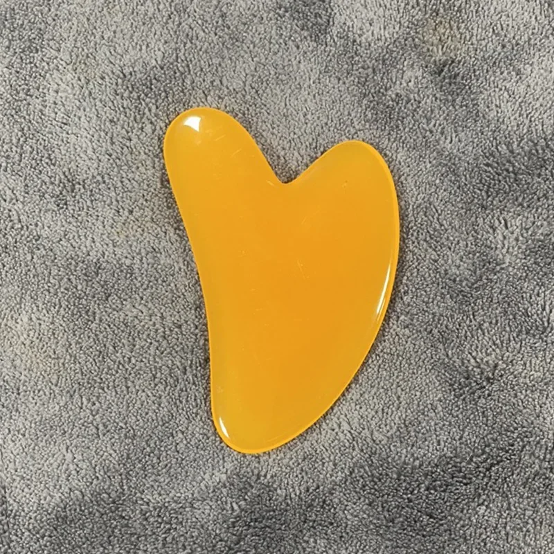 Resin Heart-Shaped Scrapping Piece Massage Back Neck Waist Scrapping Piece Beauty Salon Whole Body Scrapping Spa Tools