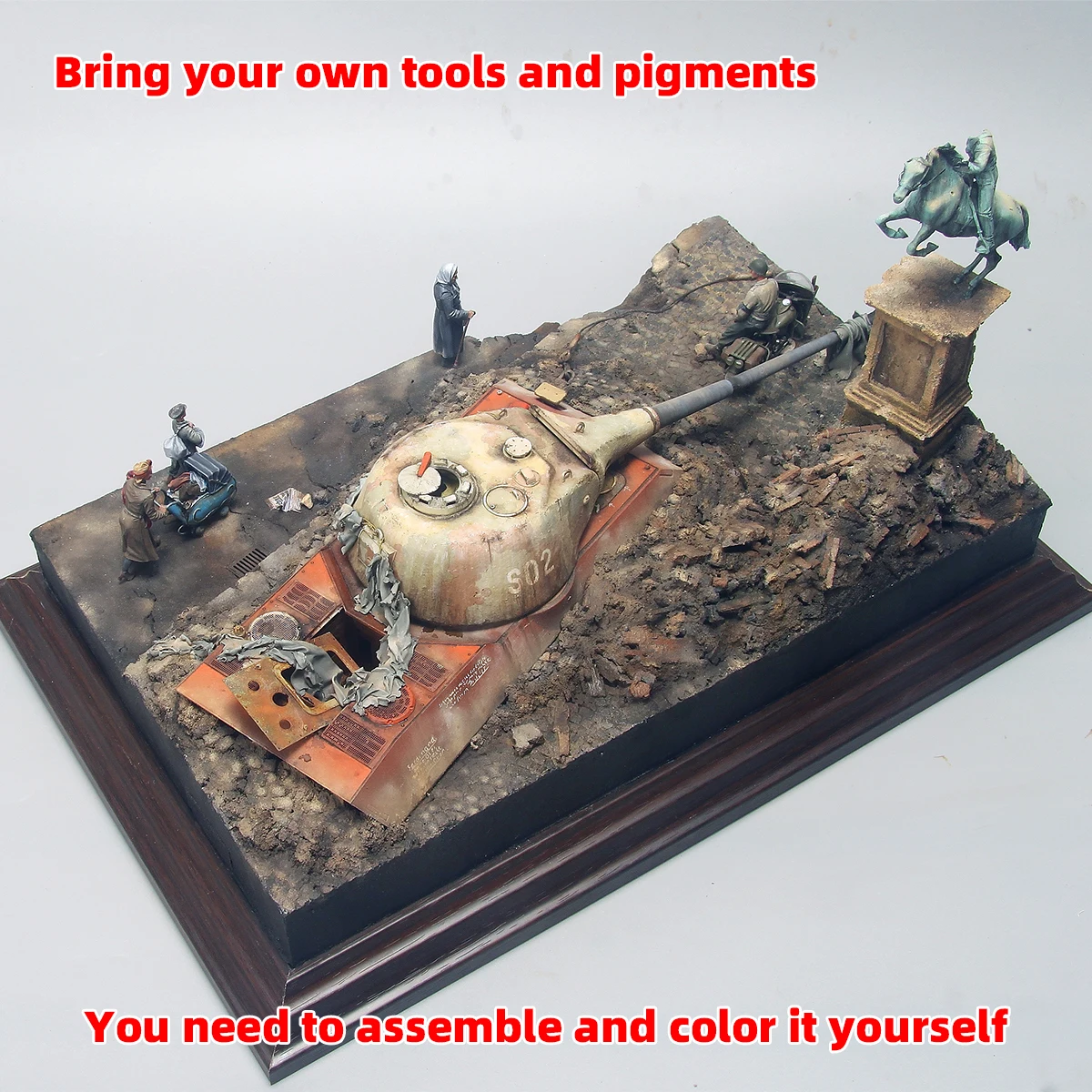 조립식 고속도로 건축 모형 벽돌 포장 도로 광장 공공 디오라마 스케일 모형 키트 디스플레이 베이스 스탠드 1/35