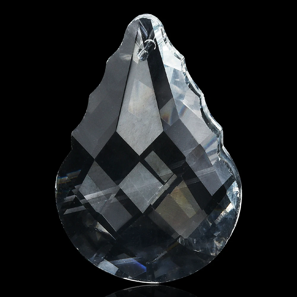 1Pc 50mm Crystal Glass Prism Suncatcher Rainbow Maker Hanging Oval Pendant For Window Ornament Chandelier Parts DIY Home Decor