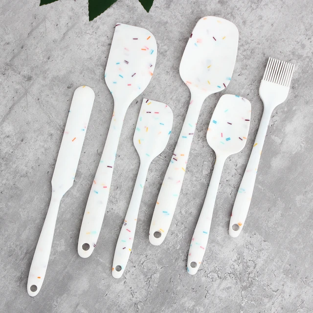 Heat Resistant Silicone Cooking Utensil - Neutral Set - For Light Sleepers