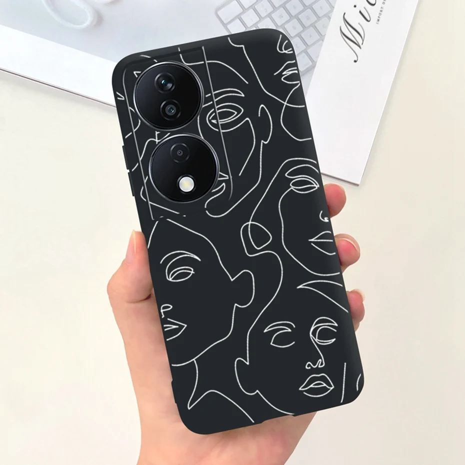 Lovely Printed Candy Color Phone Case - Soft Silicon TPU Shockproof Back Cover
