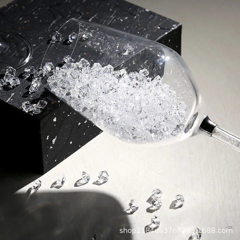Acrylic Transparent Simulation Irregular Shape Ice Cubes For Diy Desktop Decoration Photography Props food model food photography props