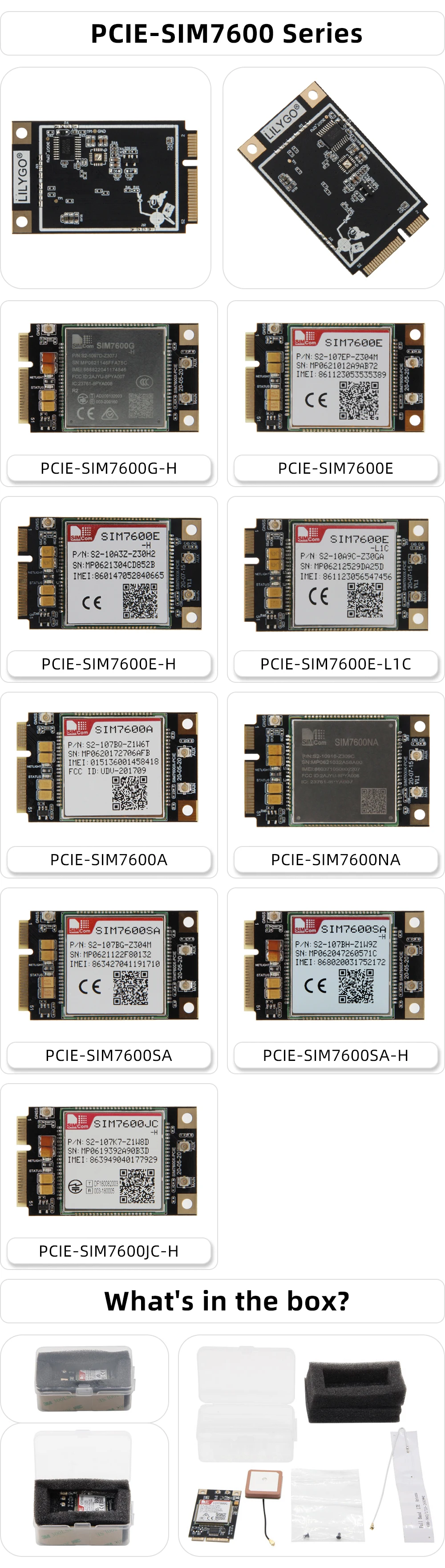 SIM7600 4G SIM7600G SIM7600E SIM7600A SIM7600NA SIM7600SA
