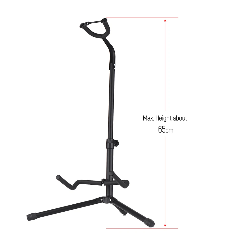 Premium Metal Tripod Guitar Floor Stand for Acoustic & Electric Instruments