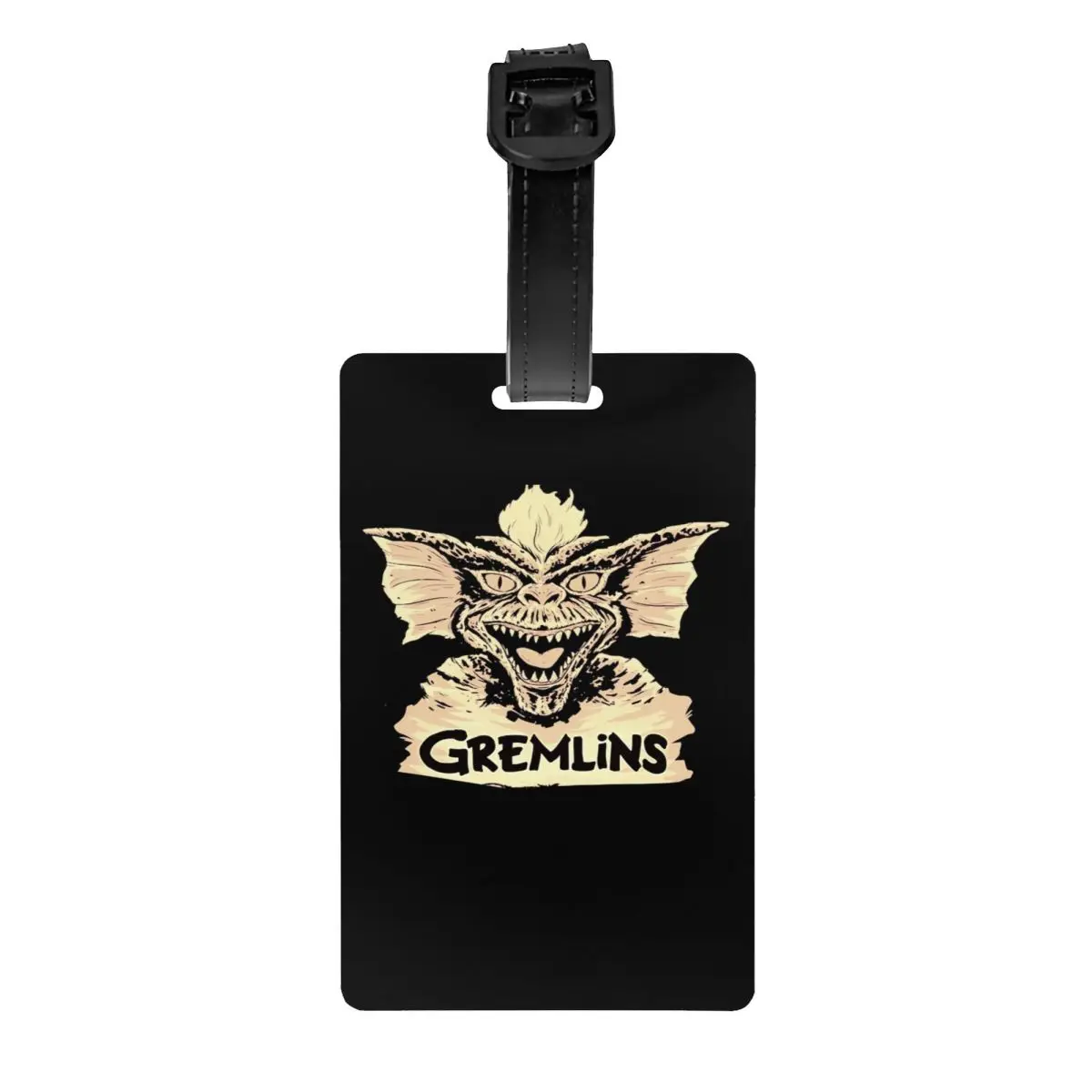 

Забавные бирки для багажа Gremlins Gizmo, Персонализированные Бирки Для Багажа В Полоску монстра Mogwai в стиле 80-х, Обложка для личной безопасности с именем, идентификационной картой