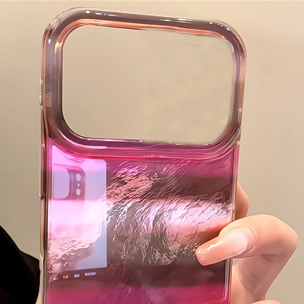 Elegant Rose Red & Brown Striped Glacial Pattern Phone Case Cover