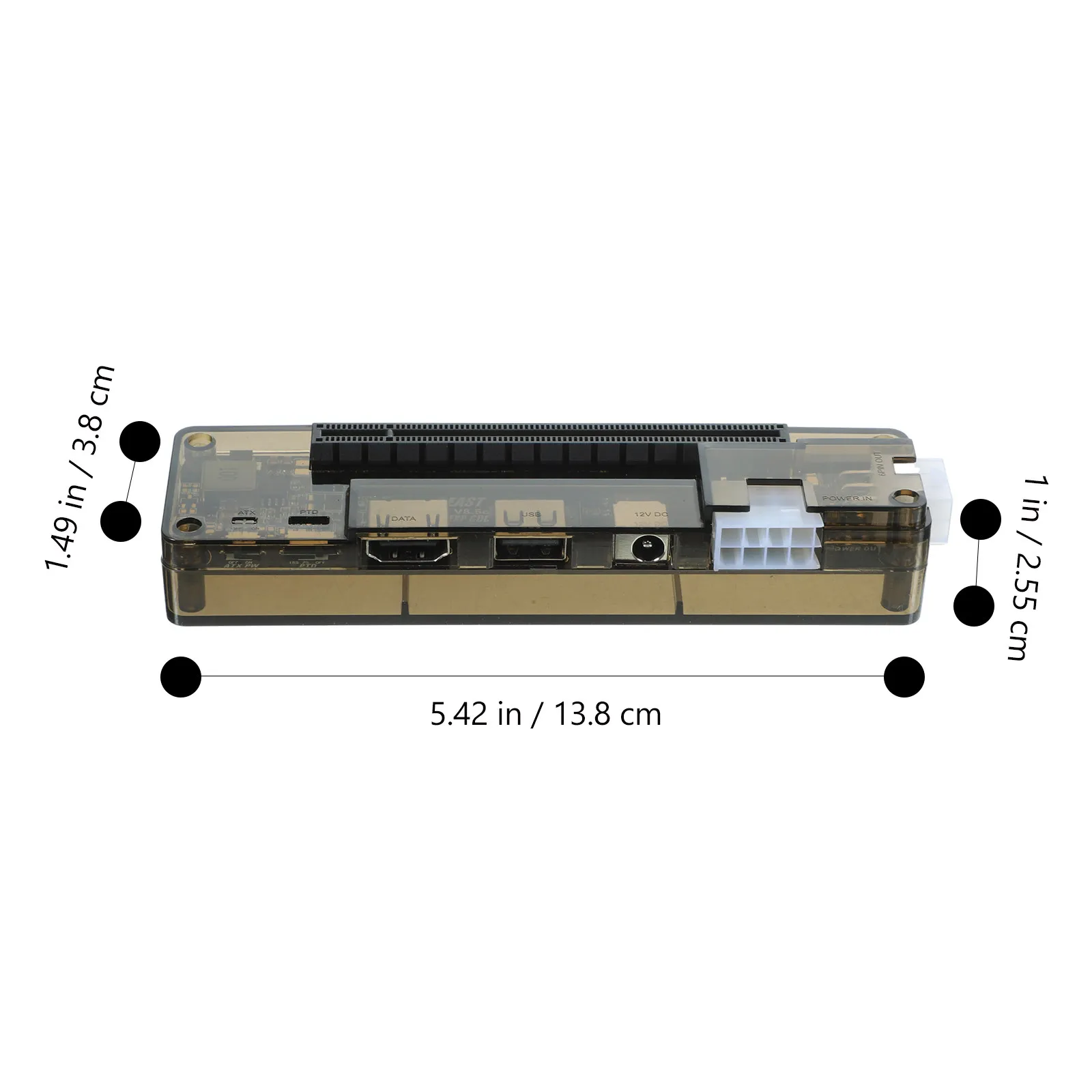외부 그래픽 카드 도크 휴대용 노트북 비디오 카드 도킹 스테이션 Pci-E 지원 게임용 220W 전원 출력