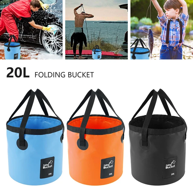 Collapsible Bucket with Handle Lightweight Folding Water Container Durable  Camping Fishing Bucket for Outdoor-Travelling - AliExpress