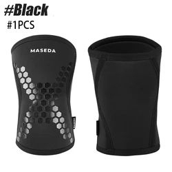 Premium 7mm Neoprene Knee Sleeve - Heavy - Duty Compression Support - S (Black - 1PCS)