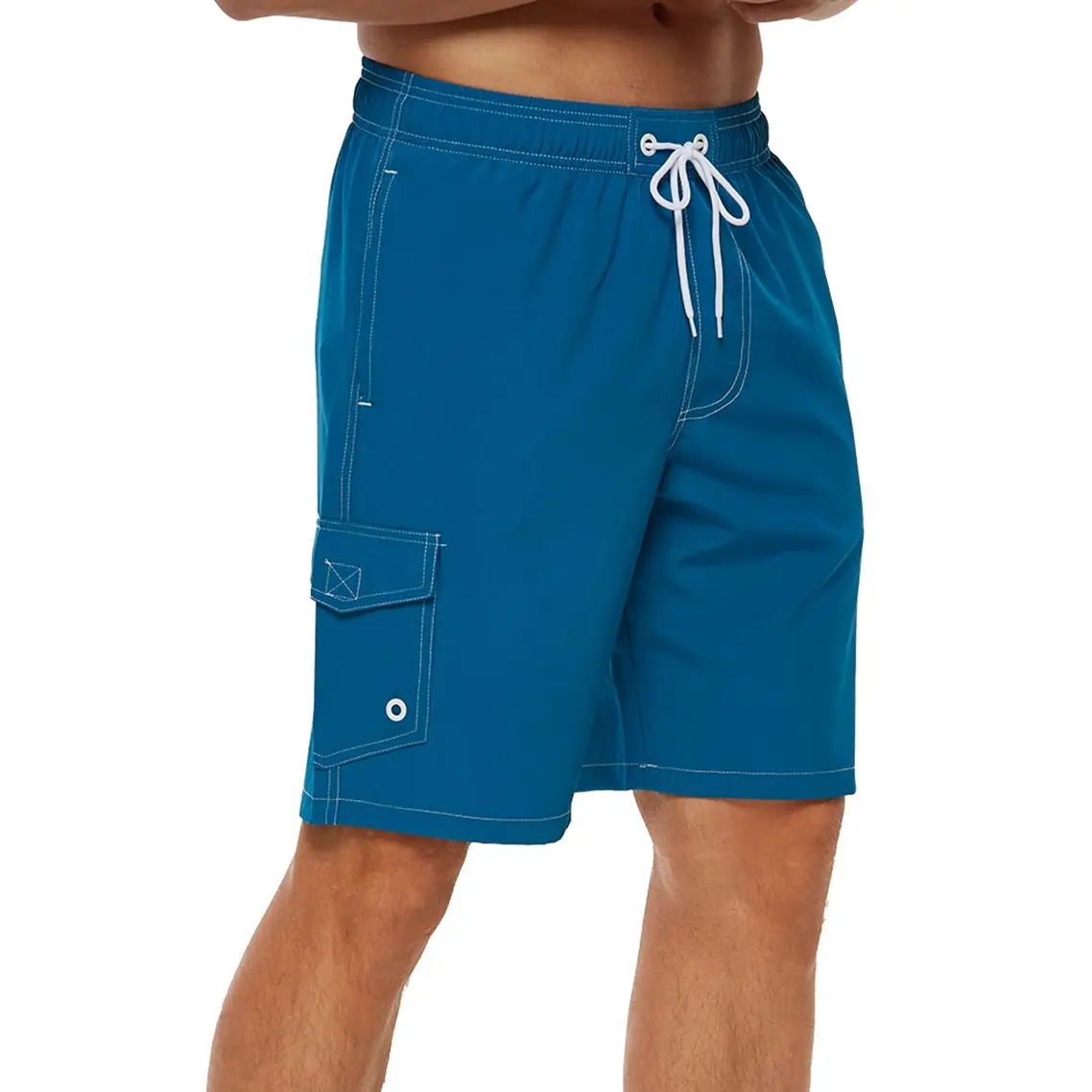 Men's Swim Trunks Swimwear Beach Board Shorts Swimsuit Men Quick Dry Sport Shorts with Mesh Lining Bathing Suit Male