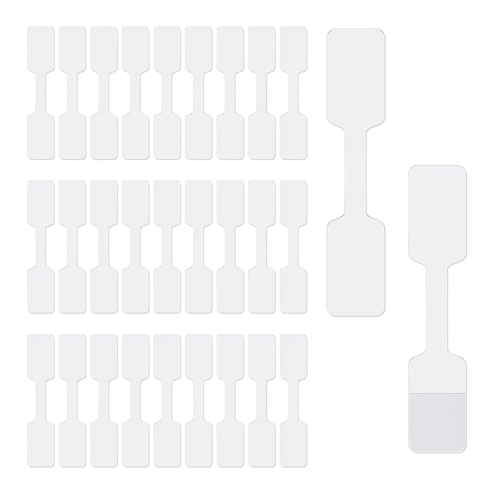 

500Pcs Blank Jewelry Price Tags Stickers Jewelry Price Label for Necklace Earring Price Identify Rectangle Label