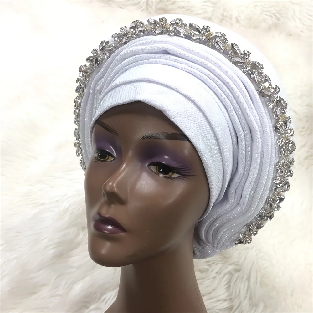 2022 Auto Gele Headtie Big Size Women Cap For African Hats Nigerian Auto Gele ASOOKE Headtie ASOEBI Headtie Wholesale Turban
