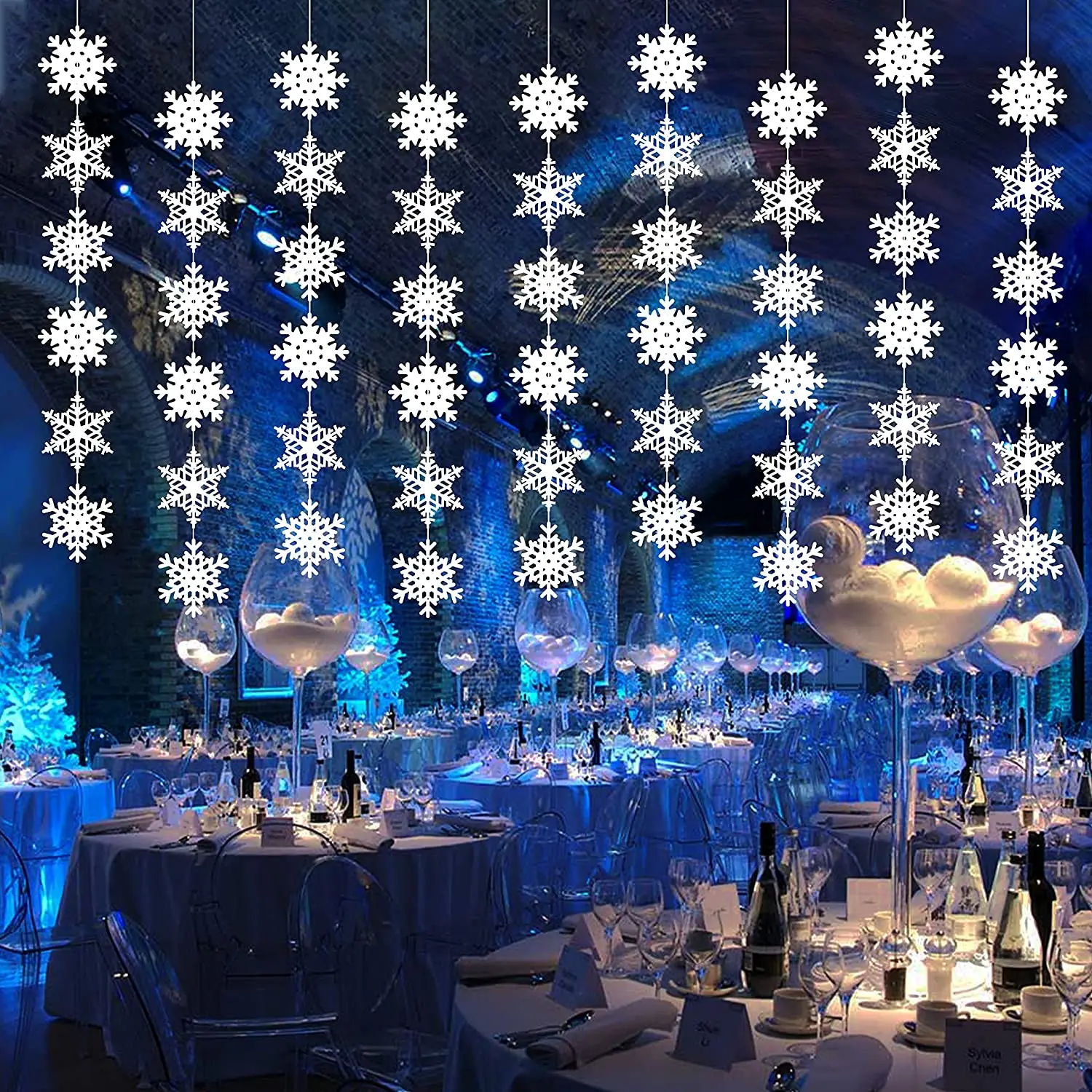 18 Snow Winter Wonderland Birthday Decorations White Party Decorations For  Christmas - AliExpress