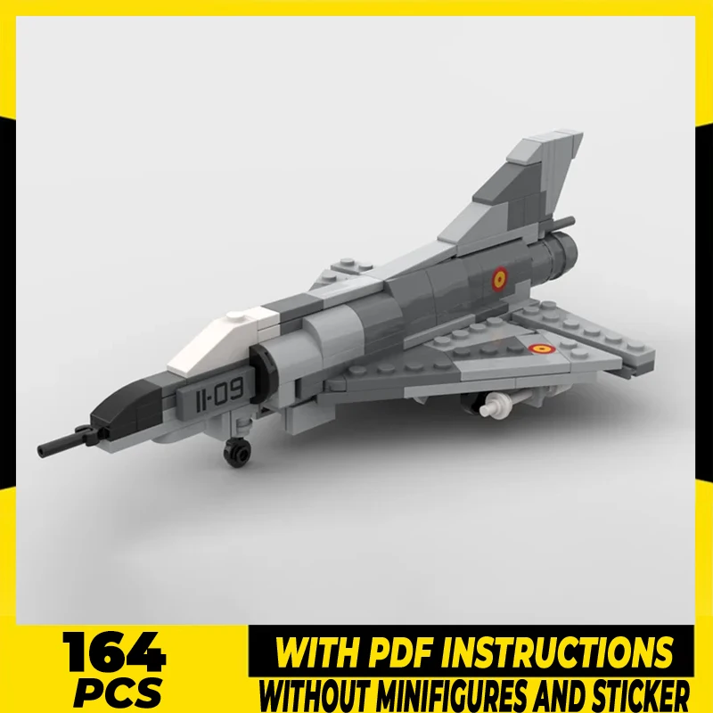 Строительный блок Moc, знаменитая Военная серия, масштаб 1:72, модель Mirage IIIE, технологические кирпичи, сборка «сделай сам», самолет, игрушки, праздничный подарок