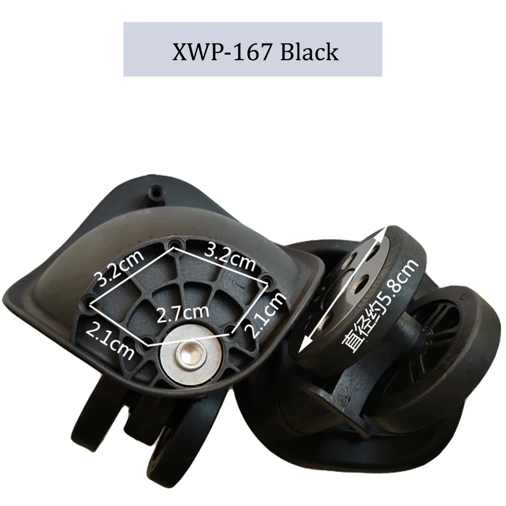 For XIN WU PLAN XWP-167 Luggage Wheel Trolley Case Wheel Pulley Sliding Casters Universal Wheel Repair Slient Wear-resistant