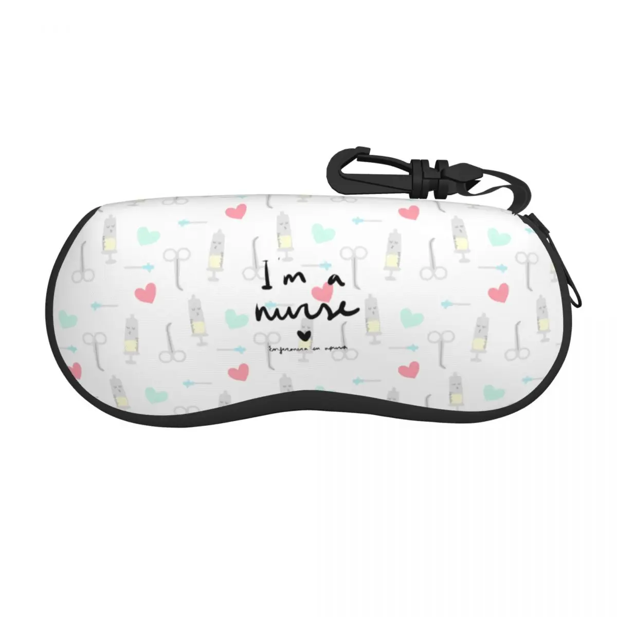 

Glasses Case Portable Enfermera En Apuros Doctor Nurse Medical Medicine Health Glasses Storage Box Office Eyewear Container