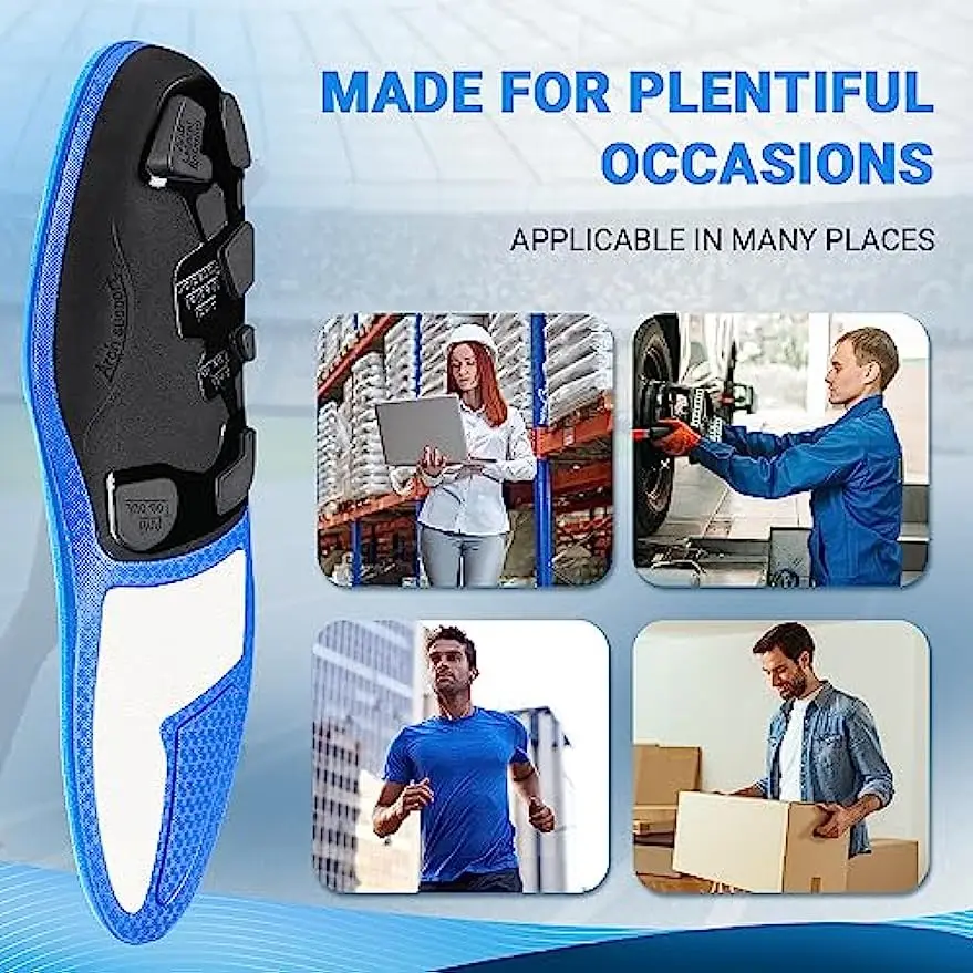 PCSsole Orthotic High Arch Support Insoles for Flat Feet, Heel Pain,Plantar Fasciitis,Metatarsalgia,Over Pronation for Men Women