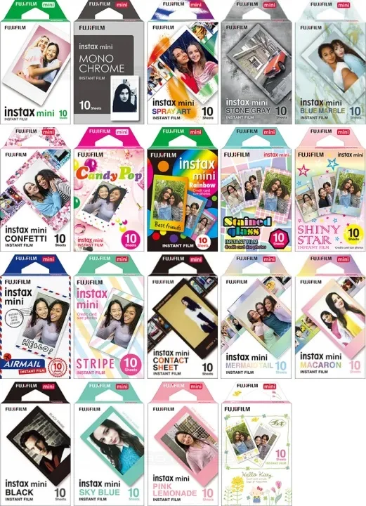Fujifilm Instax Mini Film Mini 12 Photo Paper 10/20/50 Sheets White Monochrome Rainbow For Instant 12 7s 8 70 90 Camera