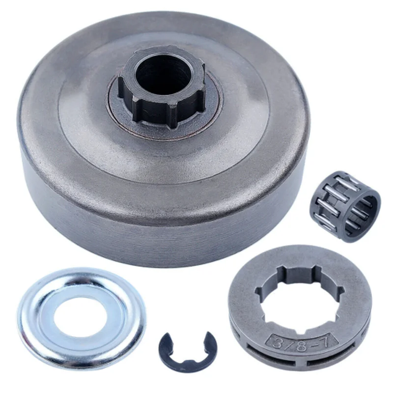 Kit Tamburo Frizione Cerchio Pignone 7 Denti 3/8 "Per Husqvarna 365 362 371 372 Xp 372Xp Ms270 Ms 270C 270 Clip Rondella Cuscinetto Motosega