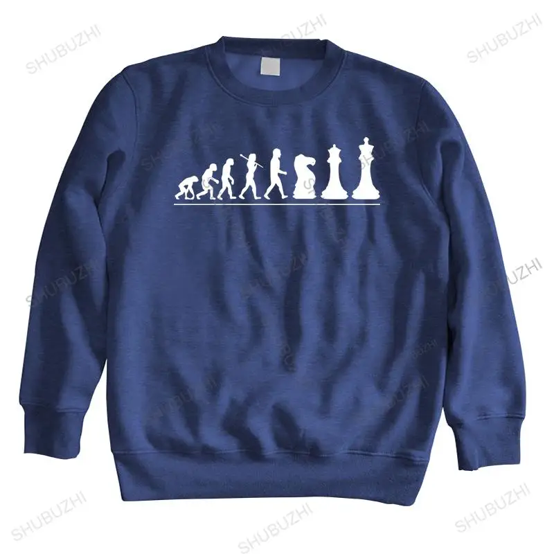 

men autumn sweatshirt black hoody Chess Player Evolution brand drop shipping brand winter hoodie for boys warm hoody euro size